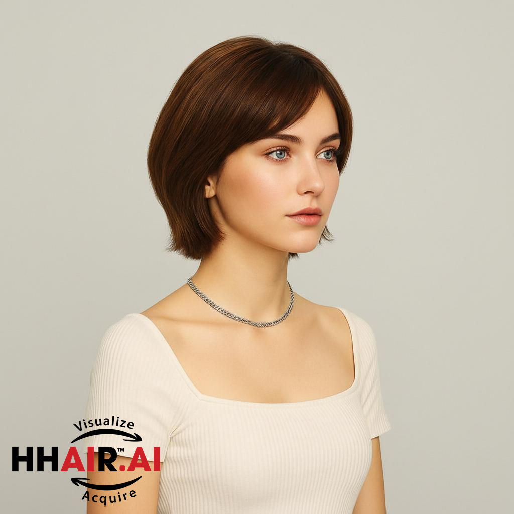 Women’s Full Wig – Short Wavy Pixie Style, Ultra-Thin Skin