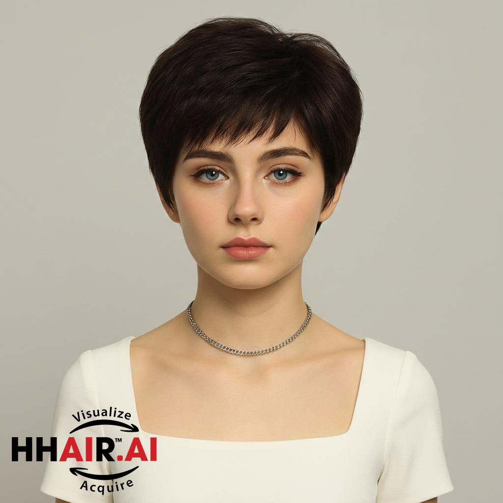 Women’s Full Wig – Bob Pixie Style, Full Skin Base, 4D Ultra-Thin Skin