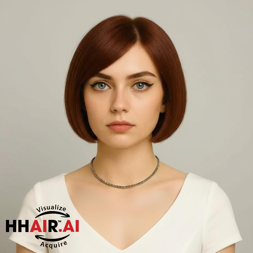 Women’s Full Wig – Ultra-Thin Skin, Human Hair, 25cm, 7/3 Side Part