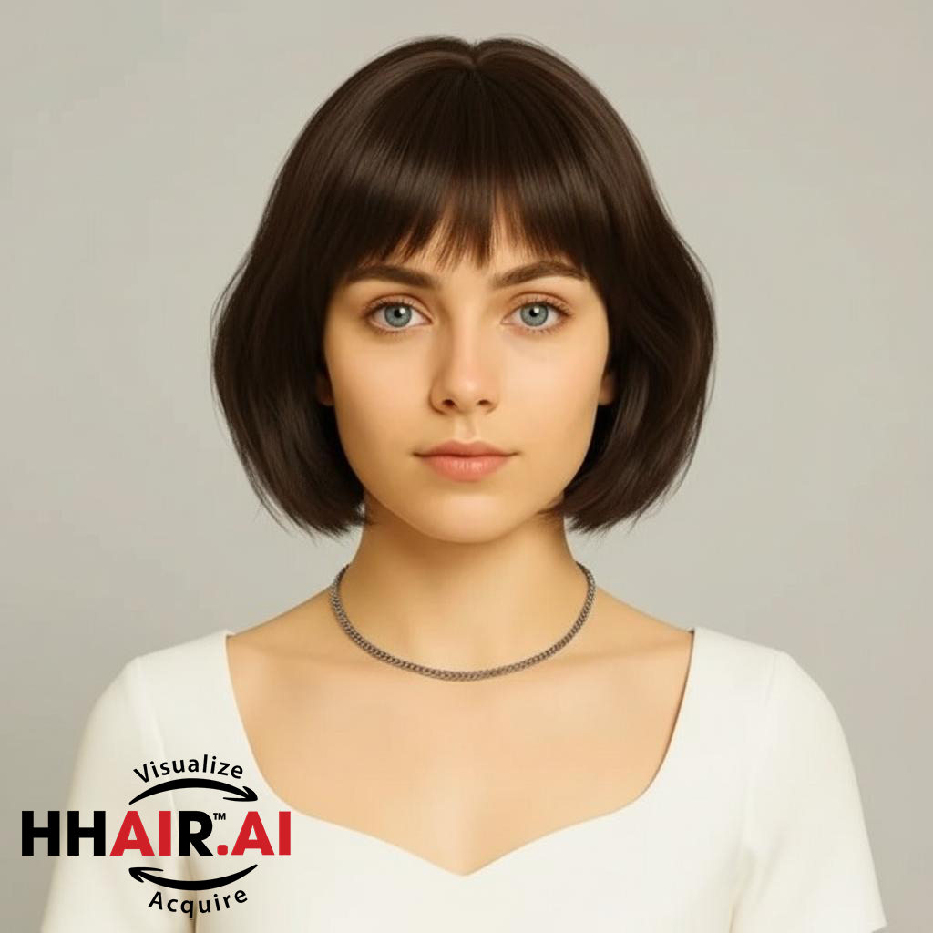 Women’s Full Wig – Pixie Style for Middle-Aged Women, Crown Swirl