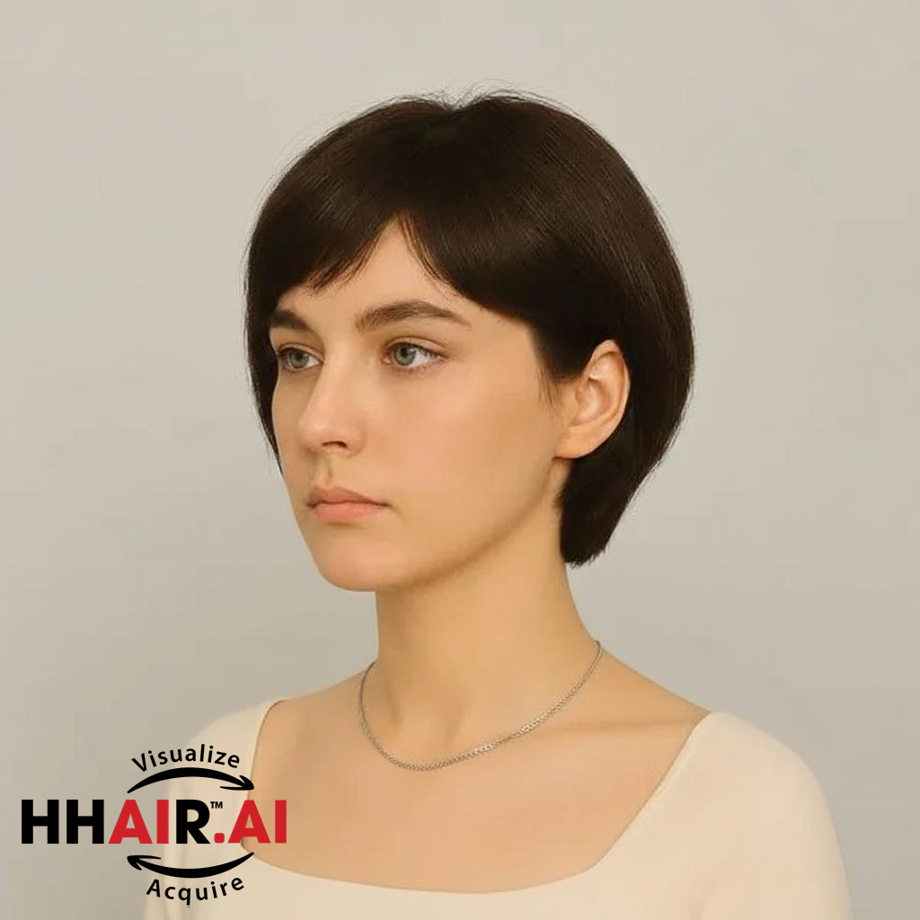 Women’s Full Human Hair Wig – Short Pixie Cut (Mature Style)