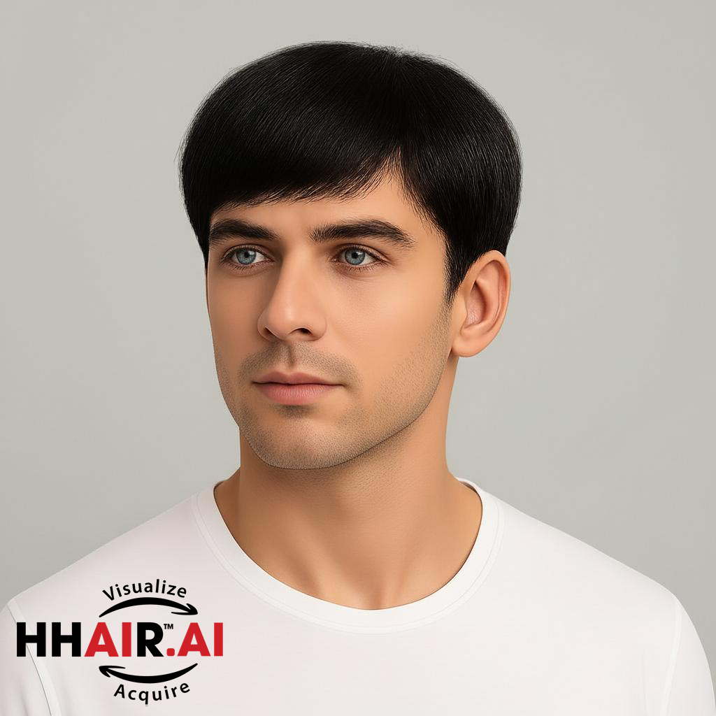 Men’s Full Wig – Basic Style, Ultra-Thin Skin, Human Hair