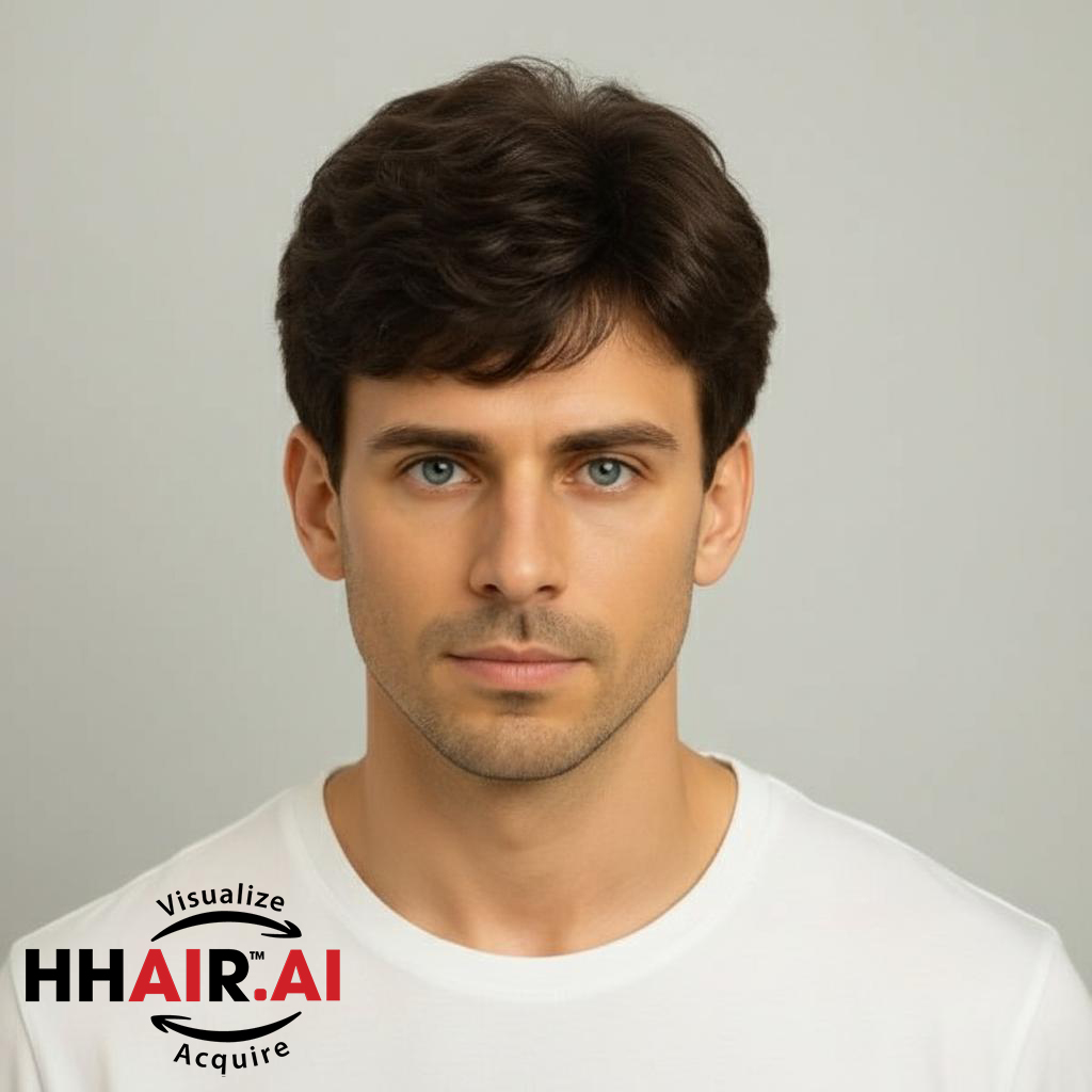 Men’s Full Wig – Undercut Style, Human Hair