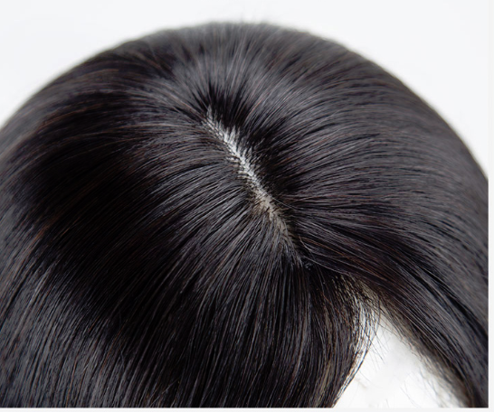 Beautiful Curly 4D 5x8 Super Leather Bald Top