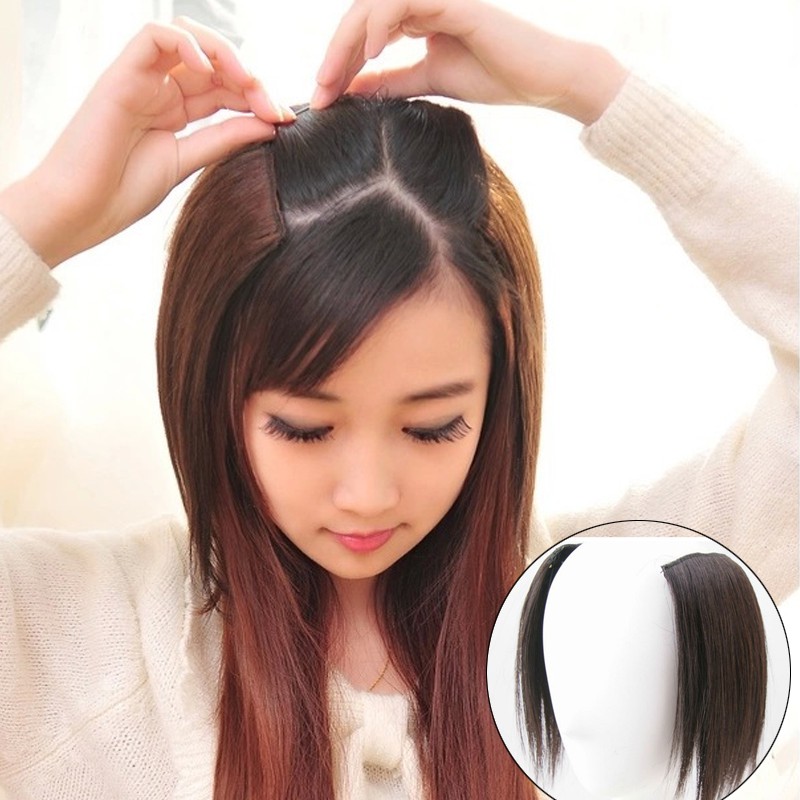 Puffy Bangs 100% Real Hair Form 2 Clips 8in - 10in