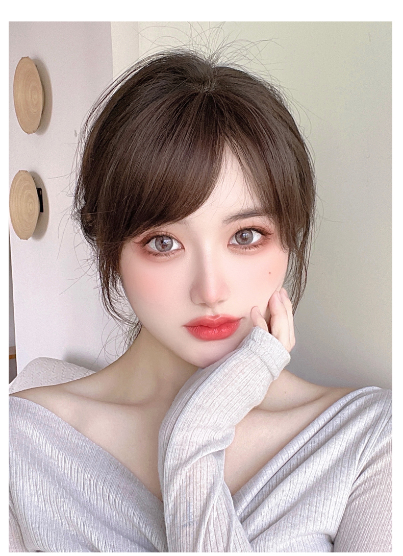 Thin Oblique Bangs Are Not Equal to Real Hair (Pat - Mustache)